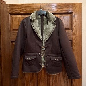 Dark Brown Teddy Jacket